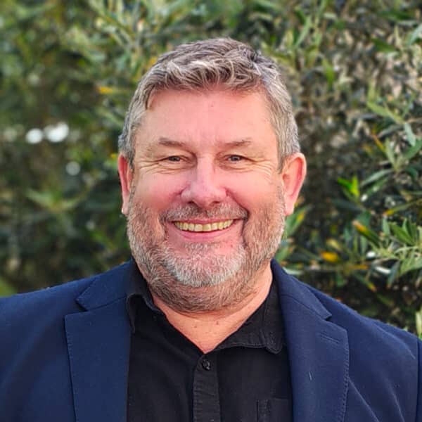 Colin Buchanan, Geo-environmental Consultant at Create Consulting Engineers, wearing navy blazer and black shirt