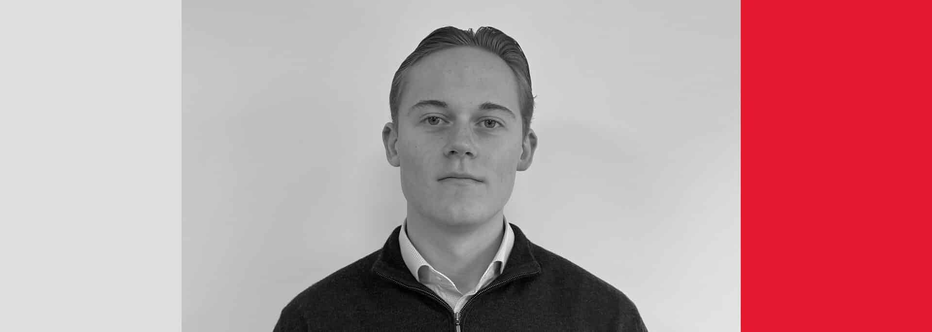 Oliver Gibbs, Technical Assistant at Create Consulting Engineers, in professional headshot portrait.